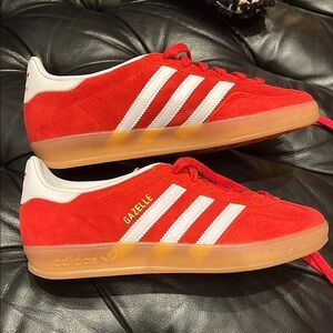 NWOT Adidas Gazelle Red Sneakers